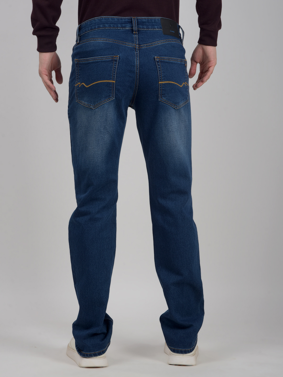Numero Uno Men Solid Blue Jeans